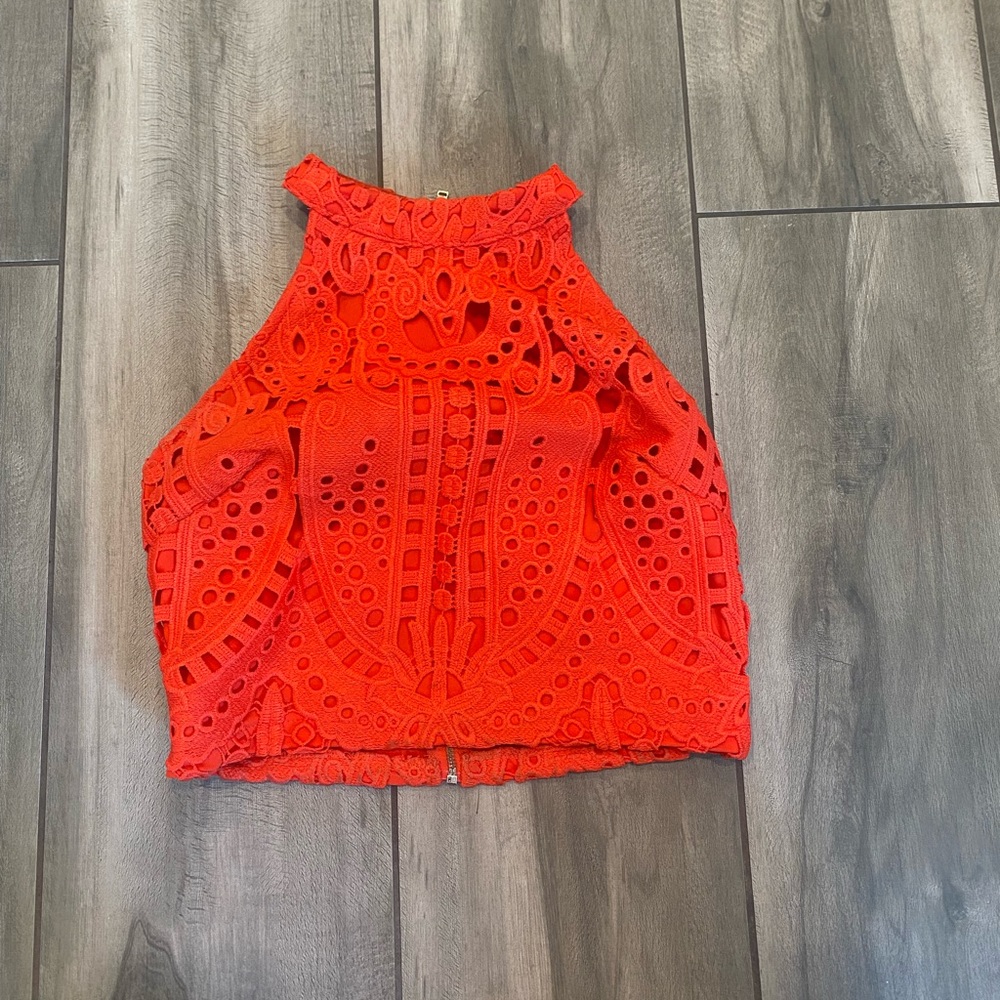Lace crop top